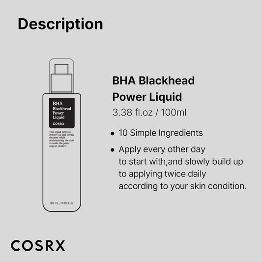 COSRX – BHA Blackhead Power Liquid 100 ml – Gentle Exfoliating Treatment