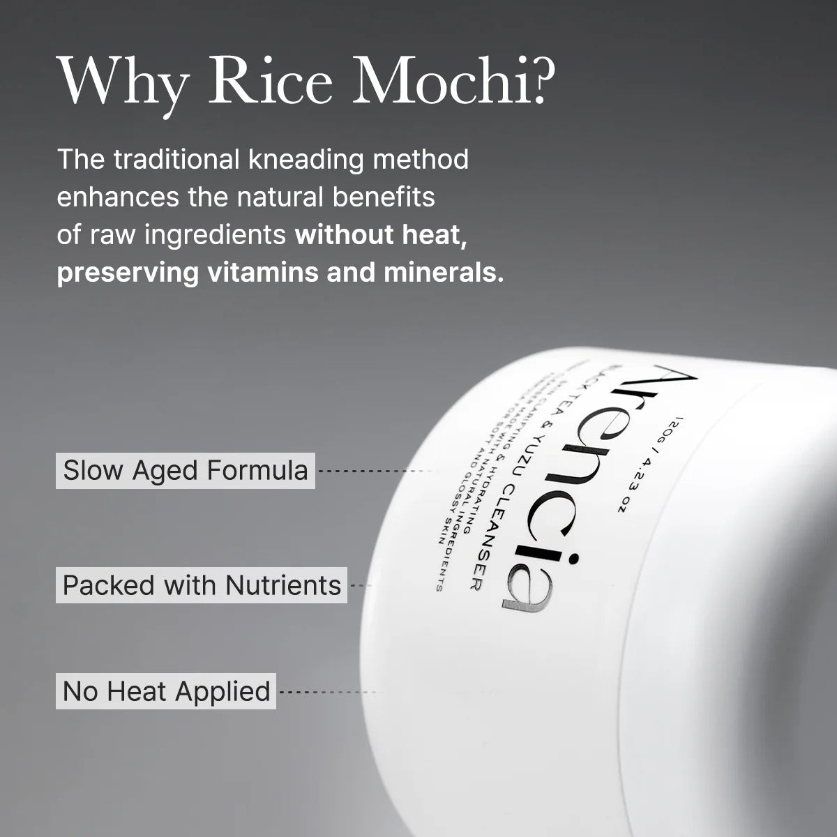 Arencia - Black Tea Rice Mochi Cleanser - 120g