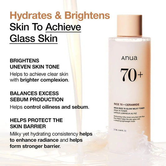 Anua - Rice 70 Glow Milky Toner - 150ml