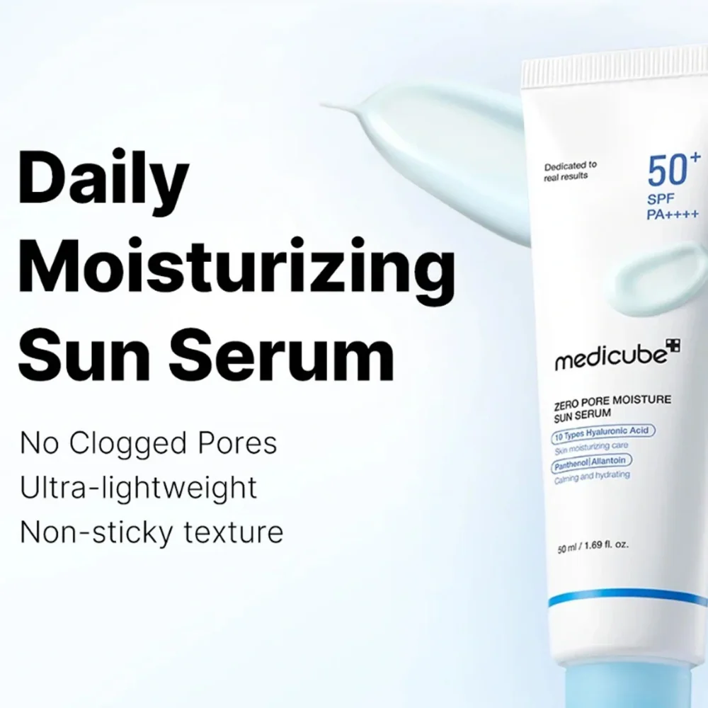 Medicube - Zero Pore Moisture Sun Serum - SPF50+ PA++++ - 50ml
