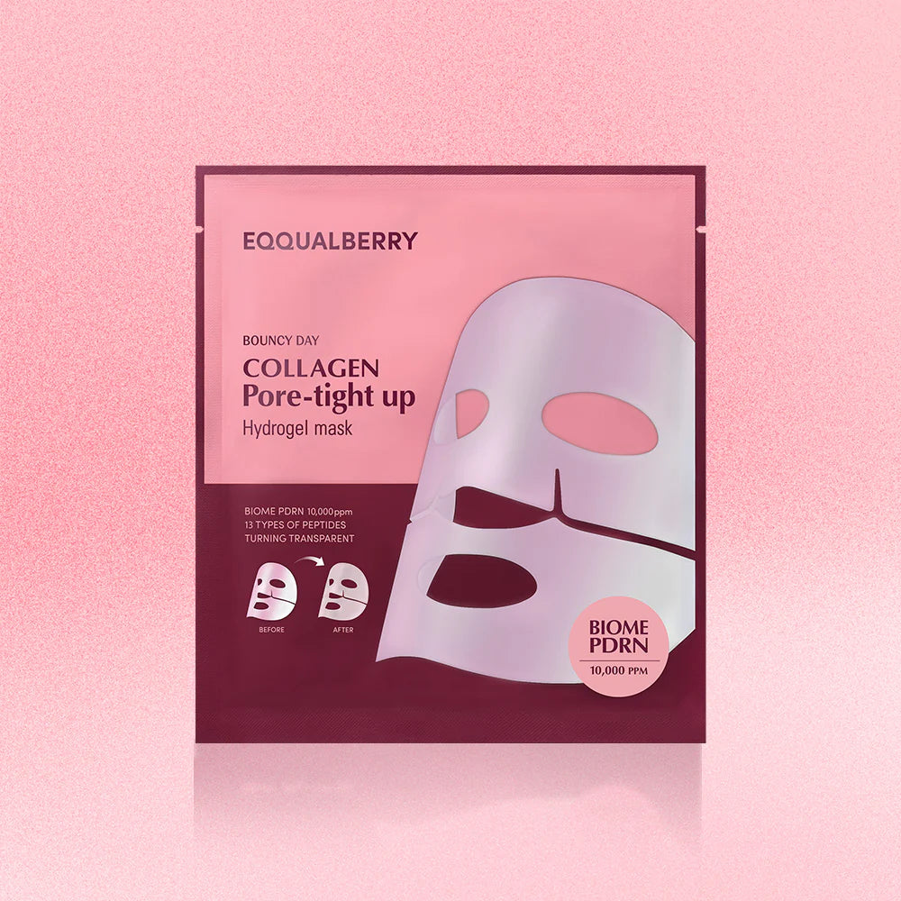 EQQUALBERRY - Collagen Pore-Tight Up Hydrogel Mask - Tightening & Smoothing Sheet Mask