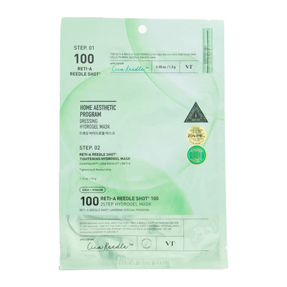 VT Cosmetics - Reti-A Reedle Shot 100 2-Step Hydrogel Mask - 33g (Single)