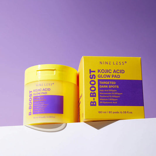 Nineless - B-Boost Kojic Acid Glow Pad – Brightening & Tone-Refining Toner Pads