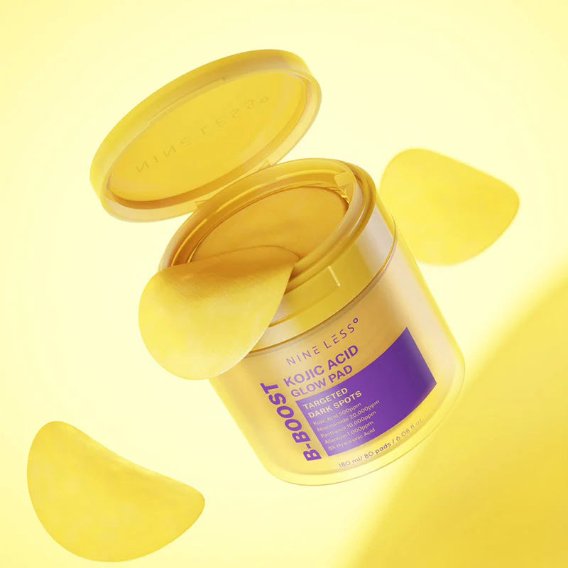 Nineless - B-Boost Kojic Acid Glow Pad – Brightening & Tone-Refining Toner Pads