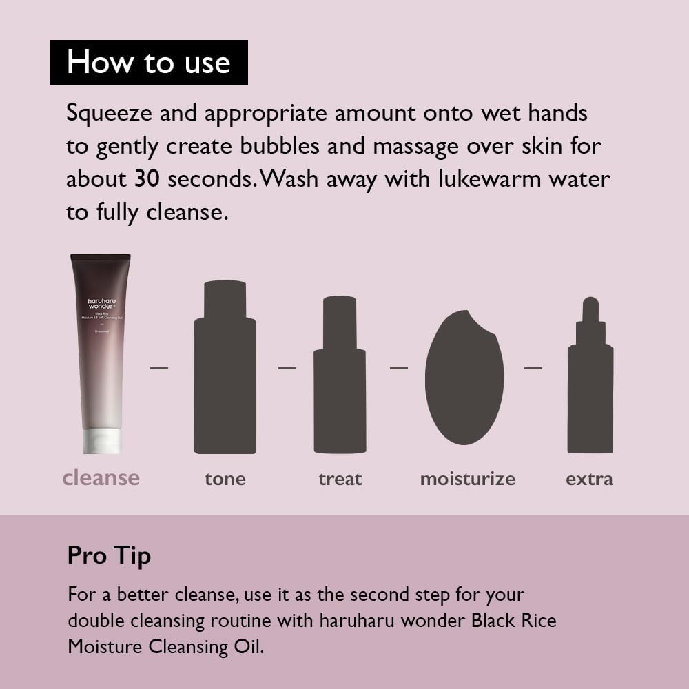 haruharu wonder - Black Rice Moisture 5.5 Soft Cleansing Gel - 100ml