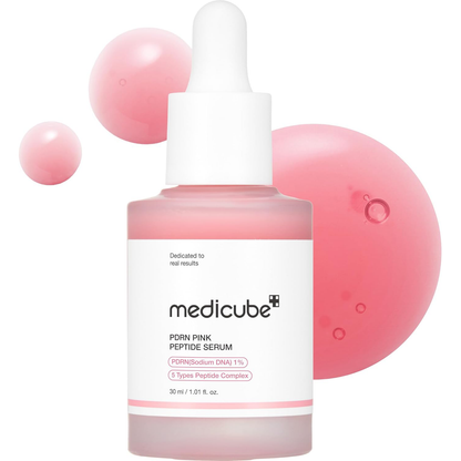 Medicube - PDRN Pink Peptide Serum 30ml Glow-Boosting – Korean skincare product from The K Beauty Edit