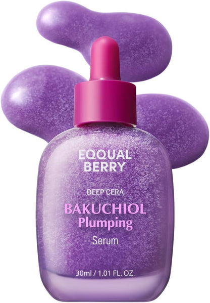 EQQUALBERRY – Bakuchiol Plumping Serum 30ml – Retinol-Alternative & Barrier-Boosting Serum