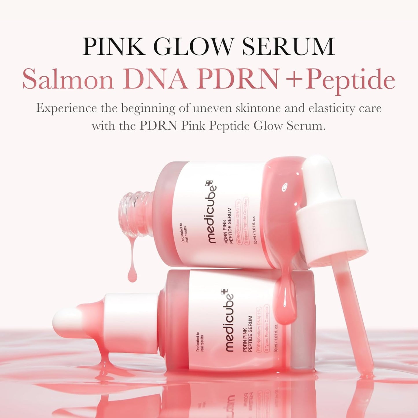 Medicube - PDRN Pink Peptide Serum 30ml Glow-Boosting & Barrier-Strengthening Serum