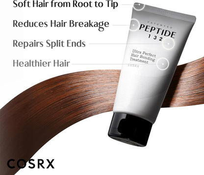 COSRX – Peptide‑132 Ultra Perfect Hair Bonding Treatment 120 ml – Deep Bond‑Repair Hair Mask
