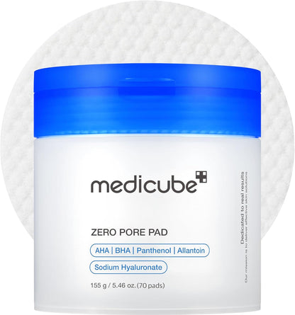 Medicube – Zero Pore Pad 2.0 – Dual‑Textured Exfoliating Pads – smoothing & refining product from The K Beauty Edit