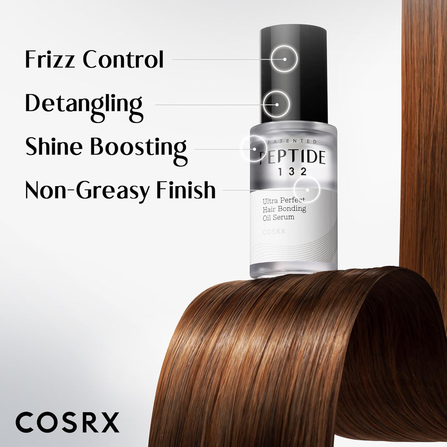 COSRX – Peptide‑132 Ultra Perfect Hair Bonding Oil Serum 28 ml – Lightweight Bond‑Sealing Hair Oil