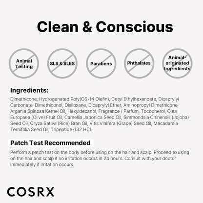 COSRX – Peptide‑132 Ultra Perfect Hair Bonding Oil Serum 28 ml – Lightweight Bond‑Sealing Hair Oil