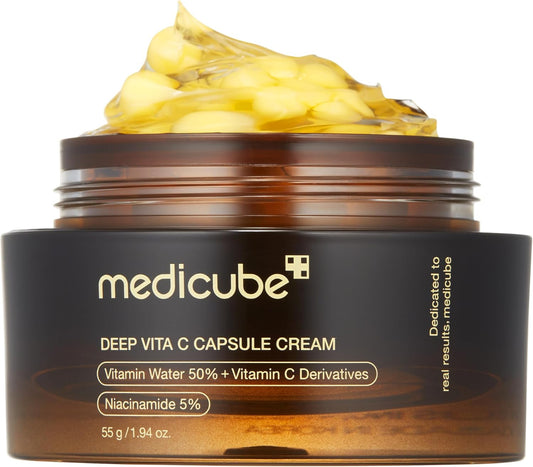 Medicube – Deep Vita C Capsule Cream 55 g – Encapsulated Vitamin C Gel‑Cream – anti-aging product from The K Beauty Edit