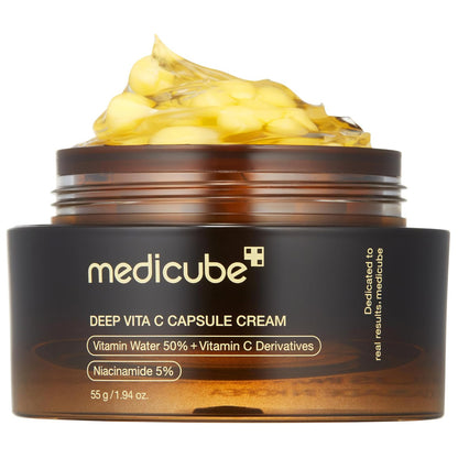 Medicube – Deep Vita C Capsule Cream 55 g – Encapsulated Vitamin C Gel‑Cream – anti-aging product from The K Beauty Edit