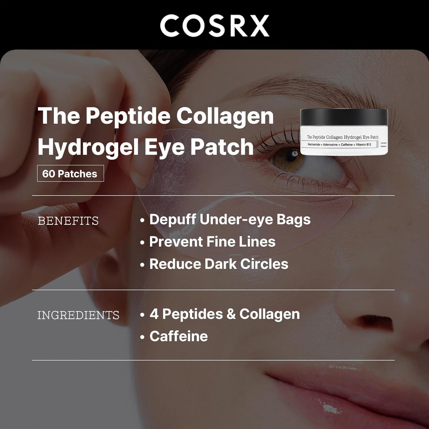 COSRX - The Peptide Collagen Hydrogel Eye Patch - 60 Patches