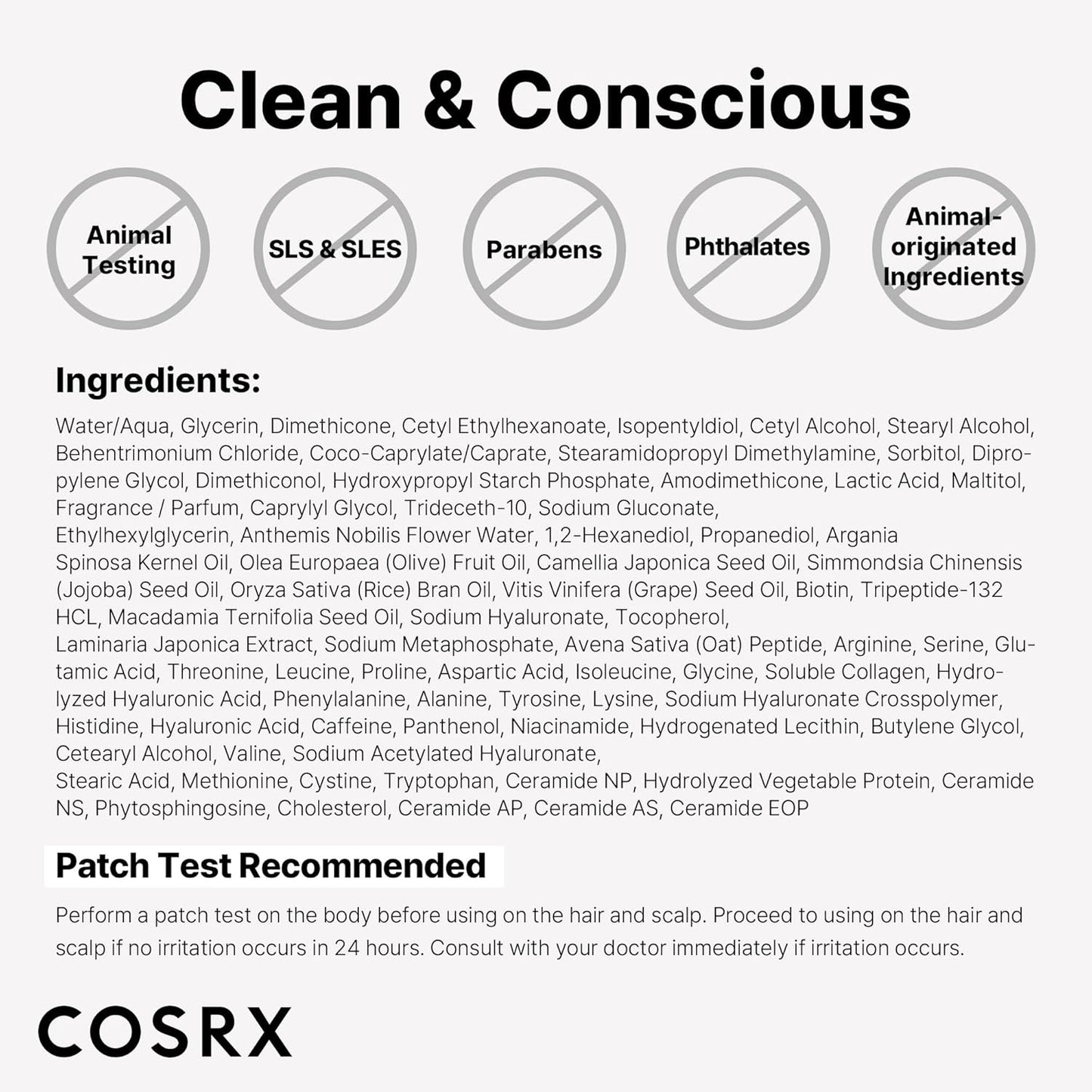 COSRX – Peptide‑132 Ultra Perfect Hair Bonding Treatment 120 ml – Deep Bond‑Repair Hair Mask