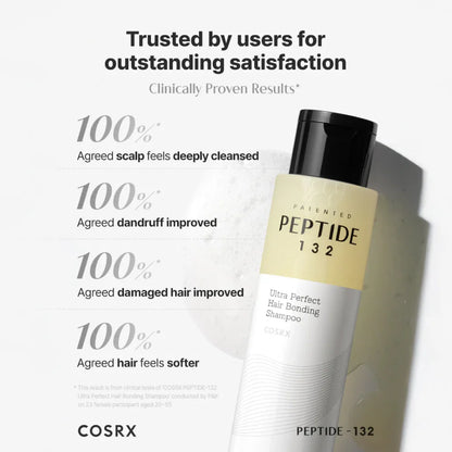 COSRX – Peptide‑132 Ultra Perfect Hair Bonding Shampoo 200 ml – Bond Repairing & Scalp‑Care Cleanser