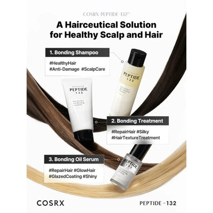 COSRX – Peptide‑132 Ultra Perfect Hair Bonding Shampoo 200 ml – Bond Repairing & Scalp‑Care Cleanser