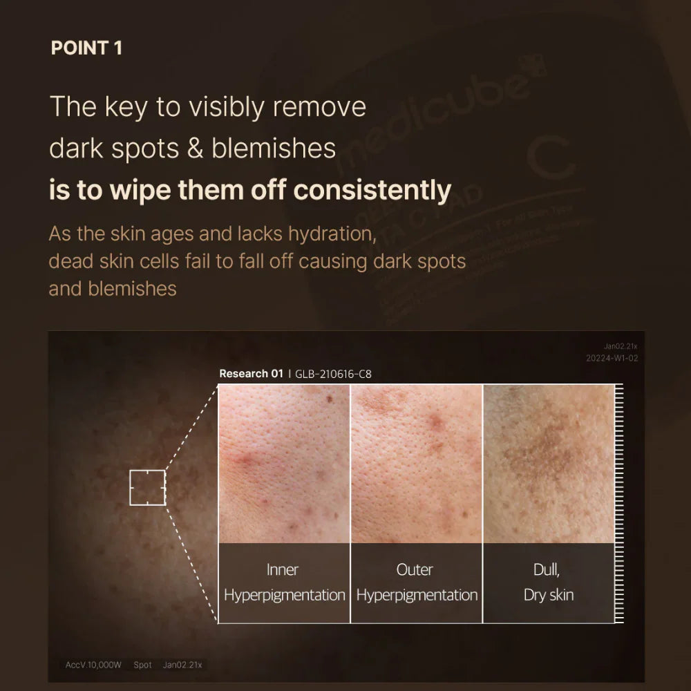 Medicube - Deep Vita C Pad - Vitamin C Brightening Toner Pads