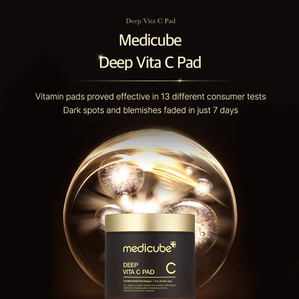 Medicube - Deep Vita C Pad - Vitamin C Brightening Toner Pads