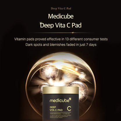 Medicube - Deep Vita C Pad - Vitamin C Brightening Toner Pads