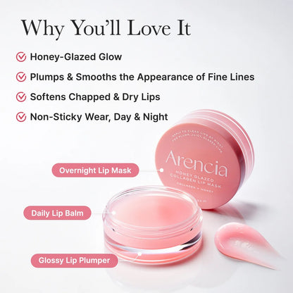 Arencia - Honey Glazed Collagen Lip Mask - 15g