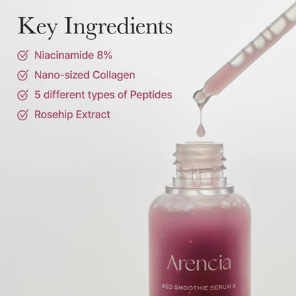 Arencia - Red Collagen + Peptide Smoothie Serum - 30ml - Image 3