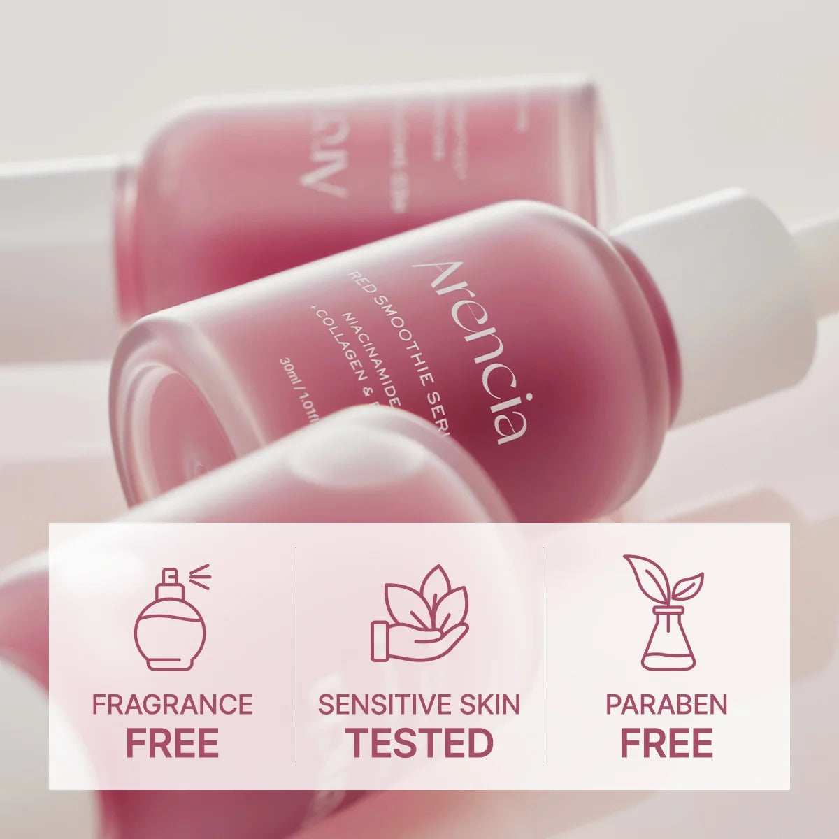 Arencia - Red Collagen + Peptide Smoothie Serum - 30ml - Image 6