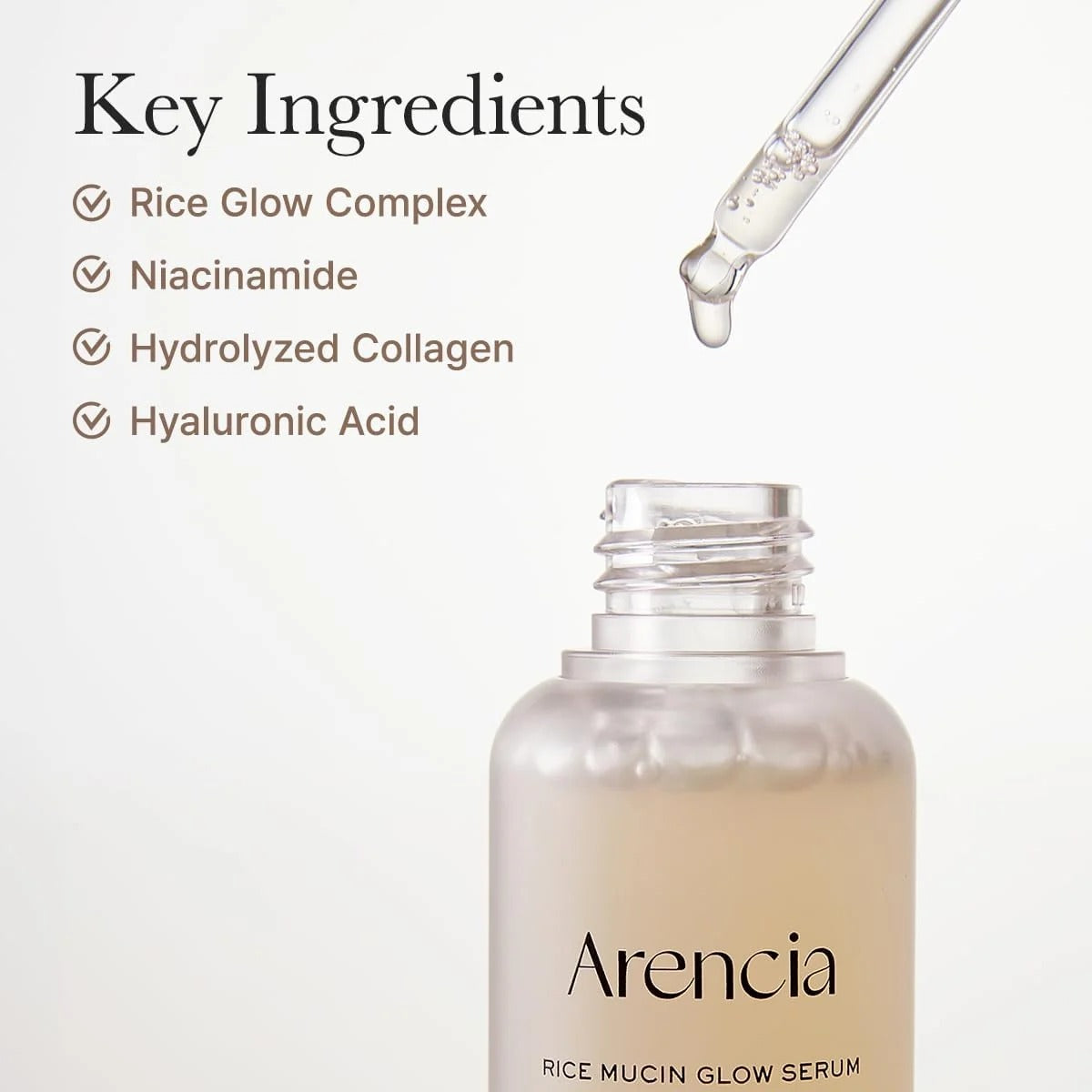 Arencia - Rice Mucin Glow Serum - 30ml - Image 5