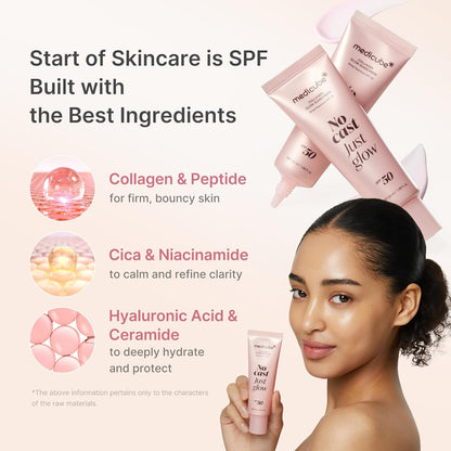 Medicube - No Cast Just Glow Collagen Sunscreen SPF50 - 50ml - Image 3