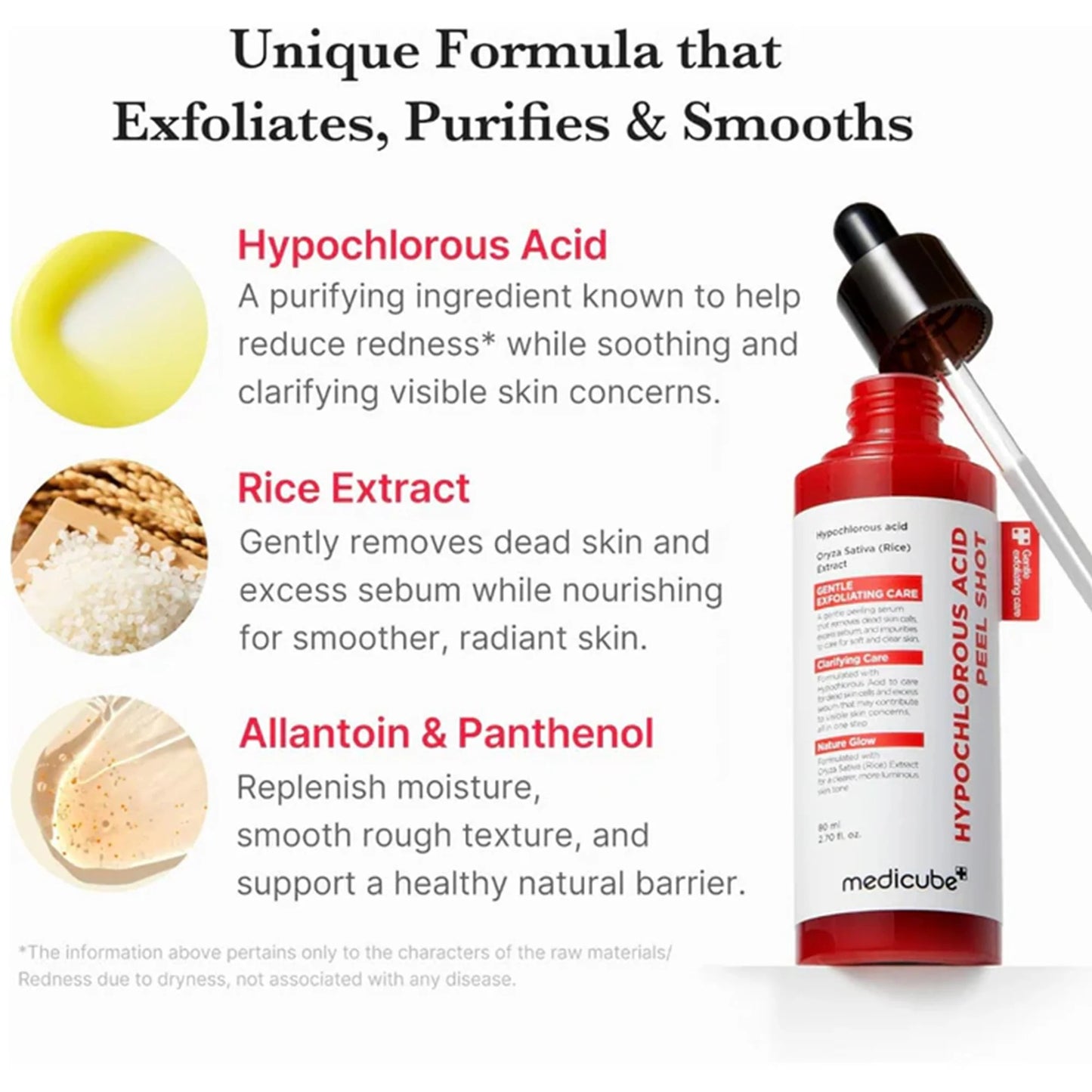 Medicube - Hypochlorous Acid Rice Face Peel Shot - 80ml - Image 3