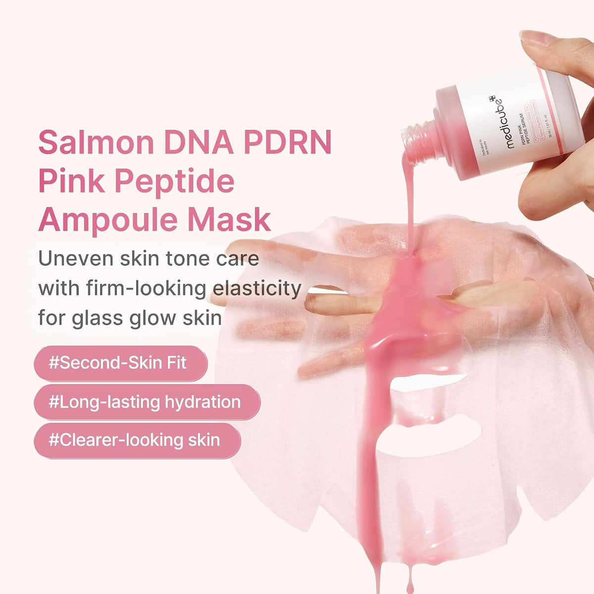Medicube - PDRN Pink Peptide Ampoule Mask - Sheet Mask (6 Pack) - Image 7