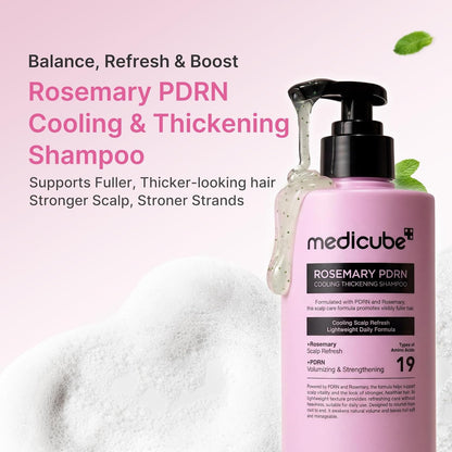 Medicube - Rosemary PDRN Clarifying Thickening Shampoo - 400ml - Image 4