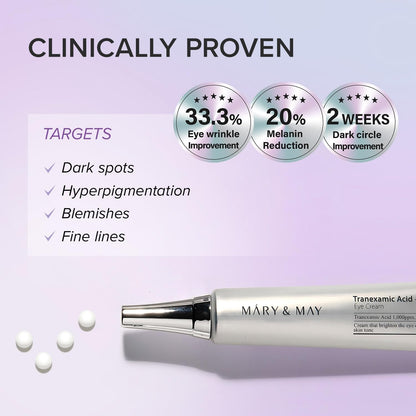 Mary&May - Tranexamic Acid + Glutathione Eye Cream - 30g - Image 3