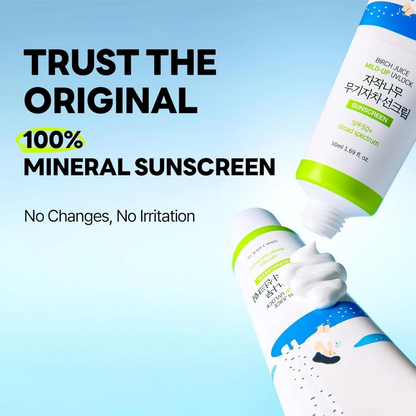Round Lab - Birch Juice Mild-Up UVLock Sunscreen SPF50+ PA++++ - 50ml