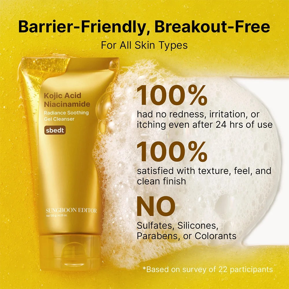 Sungboon Editor - Kojic Acid Niacinamide Brightening Face Gel Cleanser - 120g - Image 4