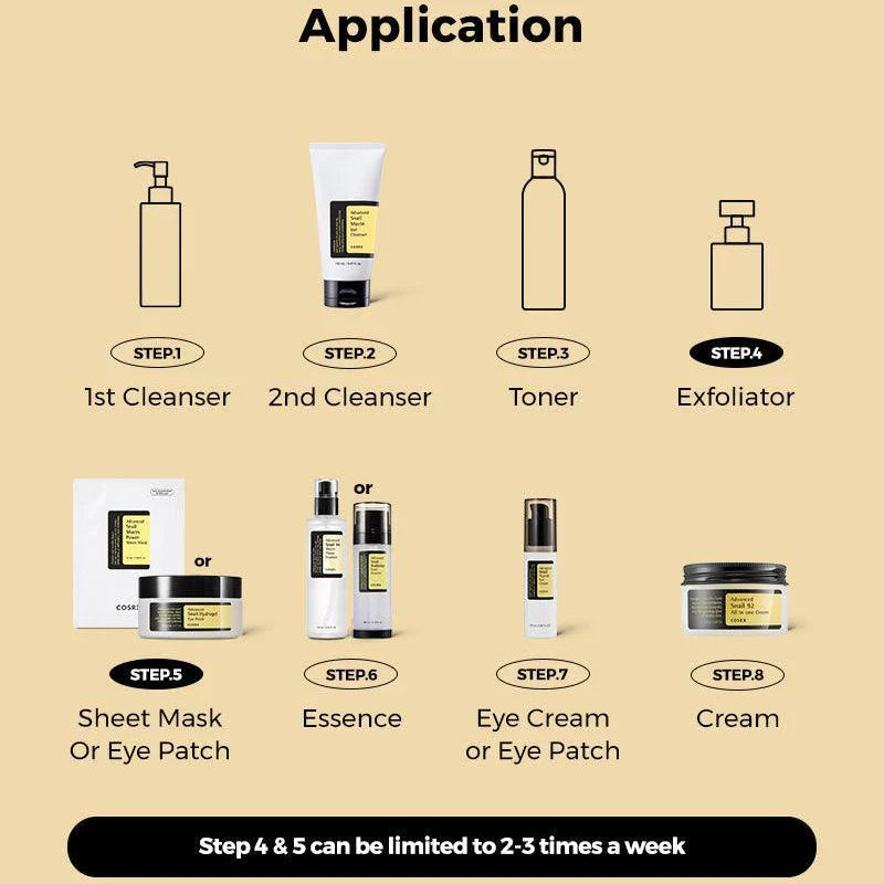 COSRX – Advanced Snail Mucin Power Sheet Mask – Hydrating & Repairing Sheet Mask