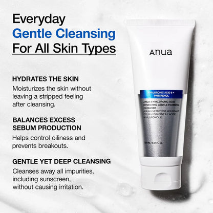 Anua - 8 Hyaluronic Acid Hydrating Gentle Foaming Cleanser - 150ml