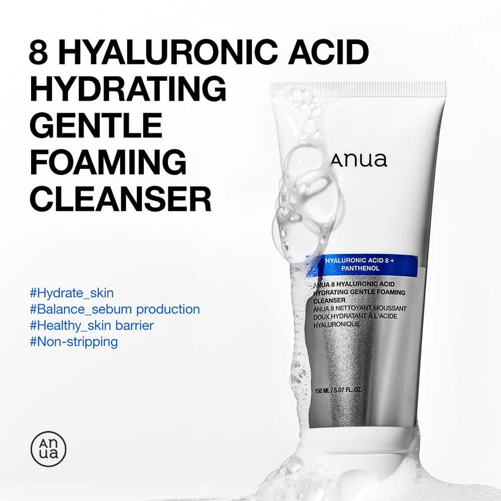 Anua - 8 Hyaluronic Acid Hydrating Gentle Foaming Cleanser - 150ml