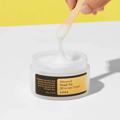 COSRX - Advanced Snail 92 All In One Cream 100g – Hydrating Moisturiser 100ml