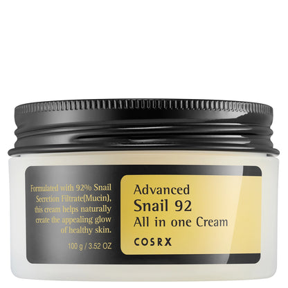 COSRX - Advanced Snail 92 All In One Cream 100g – Hydrating Moisturiser 100ml – hydrating product from The K Beauty Edit