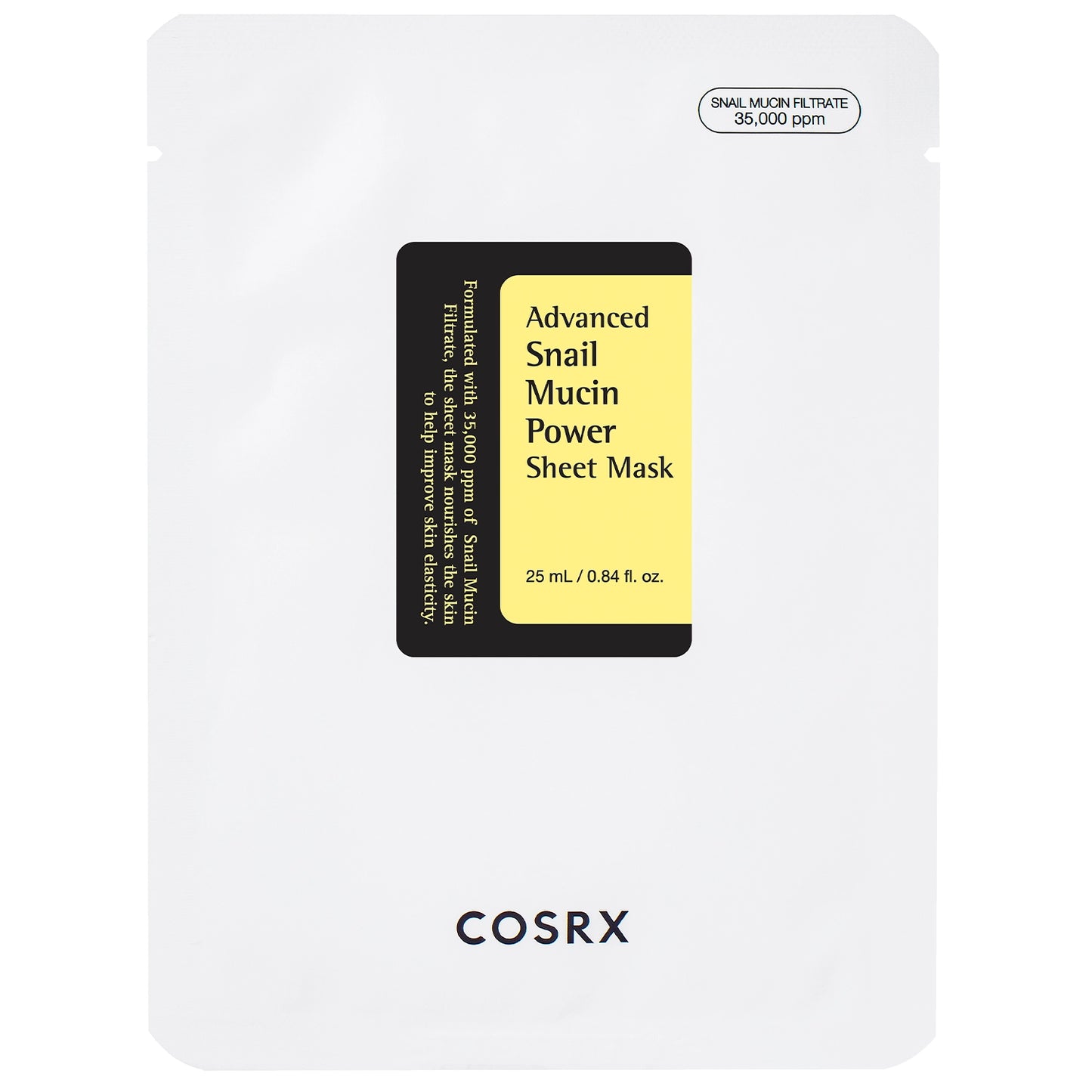 COSRX – Advanced Snail Mucin Power Sheet Mask – Hydrating & Repairing Sheet Mask – Korean skincare product from The K Beauty Edit