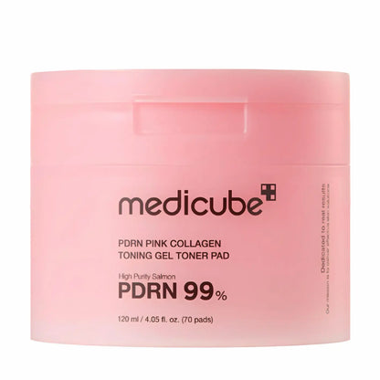 Medicube - PDRN Pink Collagen Toning Gel Toner Pad - 70 Pads