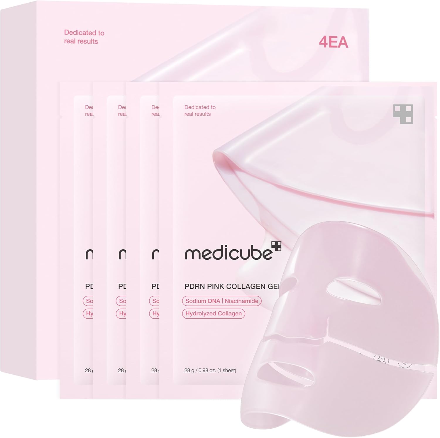 Medicube - PDRN Pink Collagen Jelly Gel Mask Set - 4 Pack
