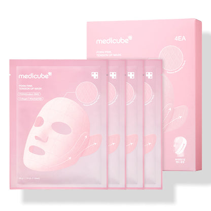 Medicube - PDRN Pink Tension Up Mask Set - 4 Sheet Masks Box