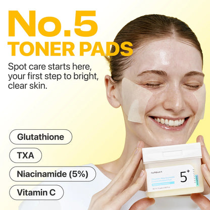 Numbuzin - No.5 Vitamin-Niacinamide Concentrated Toner Pads - 70 Pads