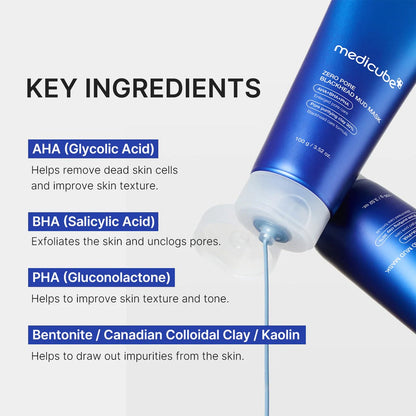 Medicube - Zero Pore Blackhead Mud Mask - 100g