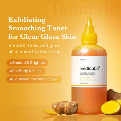 Medicube - Kojic Acid Turmeric Resurfacing Toner - 250ml