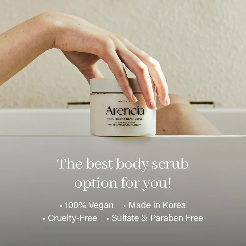 Arencia - Fresh Cloud Sea Salt Body & Scalp Scrub - 260g
