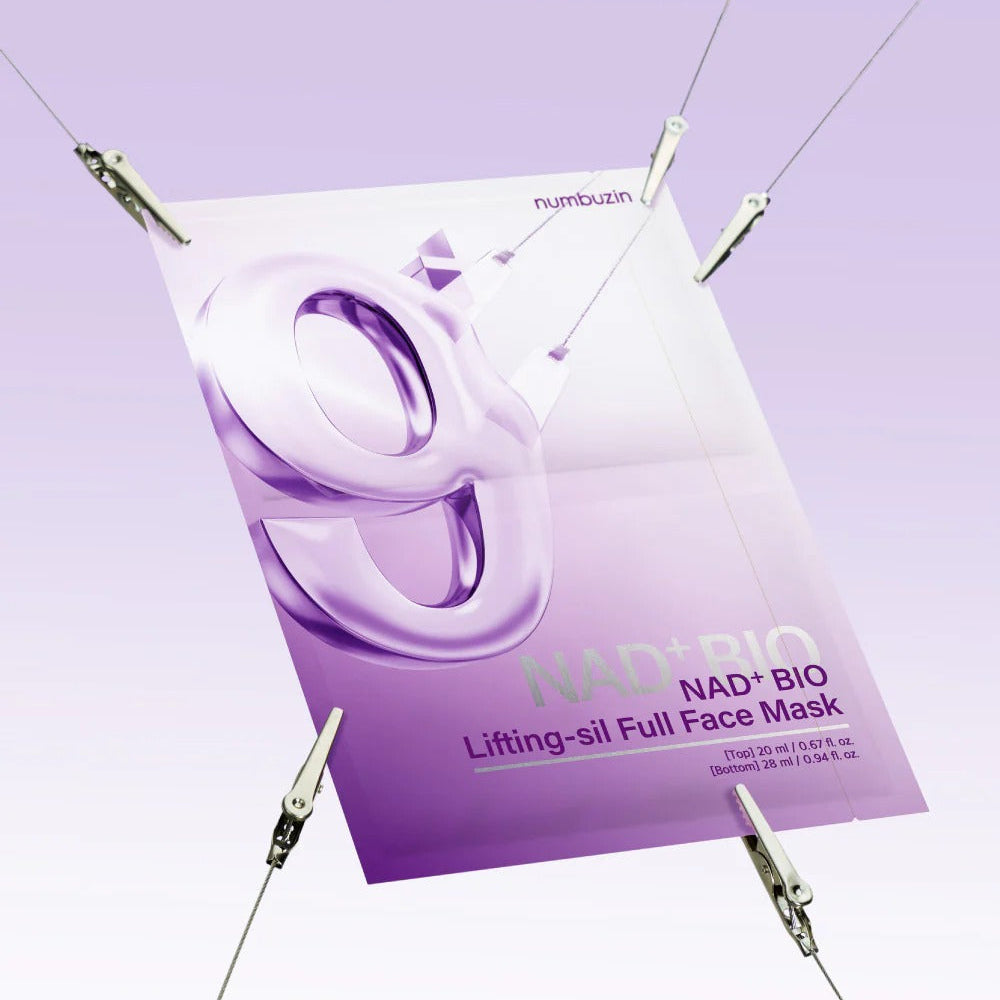 Numbuzin - No.9 NAD+ BIO Lifting-sil Full Face Mask - 1 Sheet